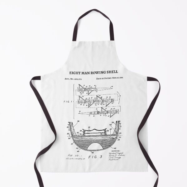 Item preview, 8 Man Rowing Shell Scull Patent 1991 ,  eight man rowing shell boat art designed and sold by anodyle.