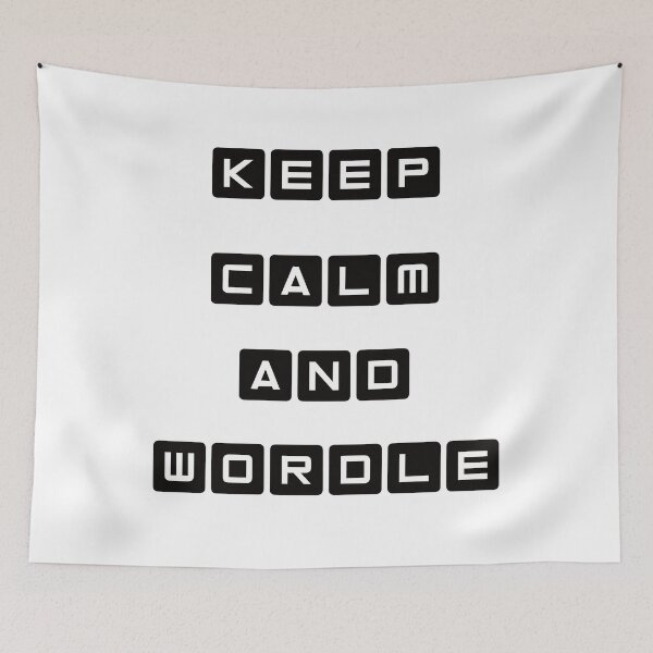 Item preview, Keep Calm and Wordle - Wordle Obsessed Puzzle Game designed and sold by zicutza.