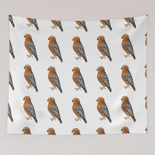 Item preview, Red-Shouldered Hawk ( with color) designed and sold by LunarDoodles.