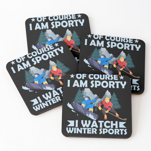 Item preview, Of Course I'm Sporty I Watch Winter Sports designed and sold by Tig3rE.