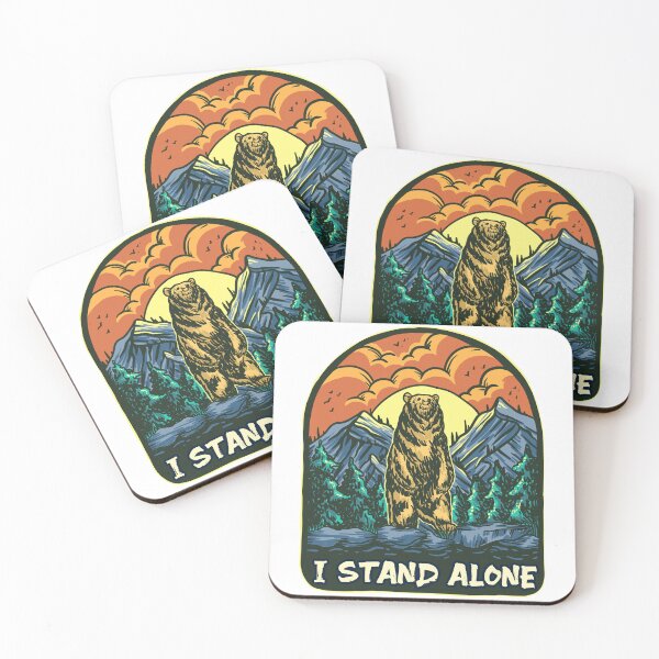 Item preview, I Stand Alone | Standing Bear Introvert | Live With Yourself designed and sold by JakesRWild.
