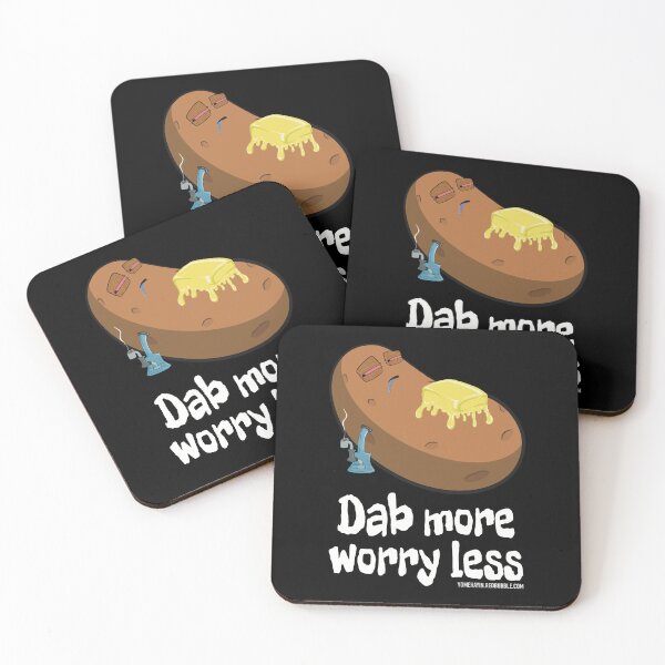 Item preview, Stoned baked potato cartoon-dab more worry less designed and sold by YomeHayin.
