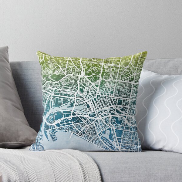 Item preview, Melbourne Australia City Street Map designed and sold by ArtPrints.