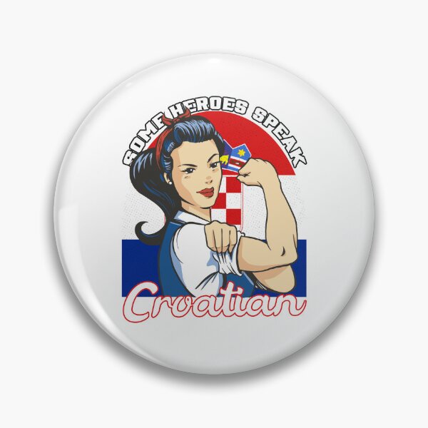 Item preview, Croatian Girl Flag Vintage Art designed and sold by MrEddie10.