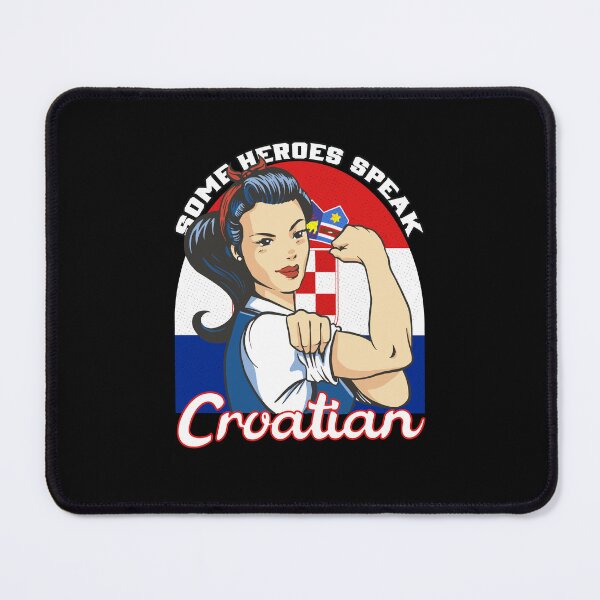 Item preview, Croatian Girl Flag Vintage Art designed and sold by MrEddie10.
