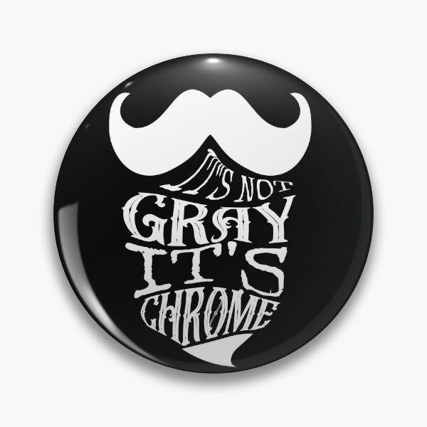 Item preview, it's not gray it's chrome beard vintage memes  designed and sold by Amirebdesign.