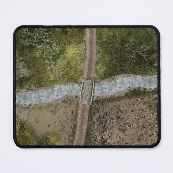 Item preview, Forest River Crossing Battle Map Table Top Miniature RPG Gaming Map designed and sold by Paul David Wilson.