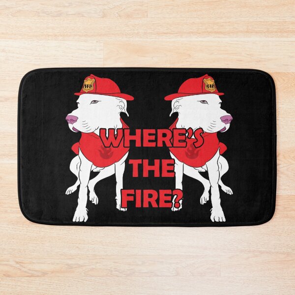 Item preview,  Where's the fire?/ firefighter pug/ dog artistic design designed and sold by SamRVstore.