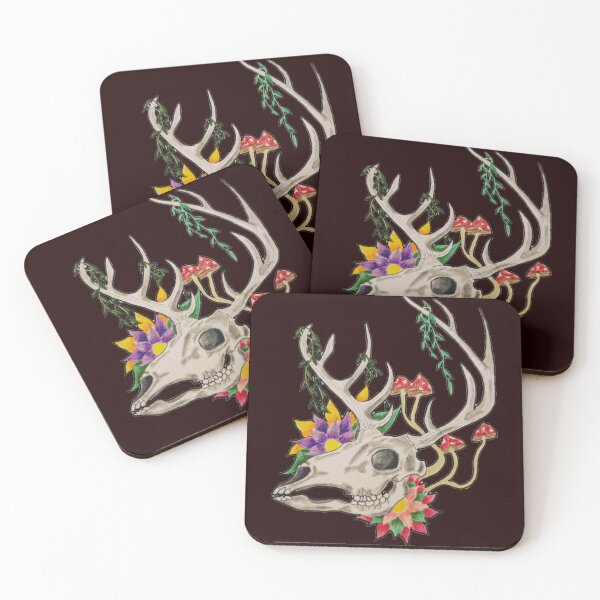 Item preview, Floral Stag Skull... designed and sold by ElsieVirgo91.