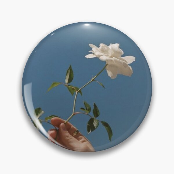Item preview, Hand holding a white rose designed and sold by wordsandwords.