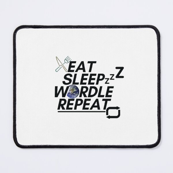 Item preview, Eat Sleep Wordle Repeat designed and sold by Positive Mindzet!.