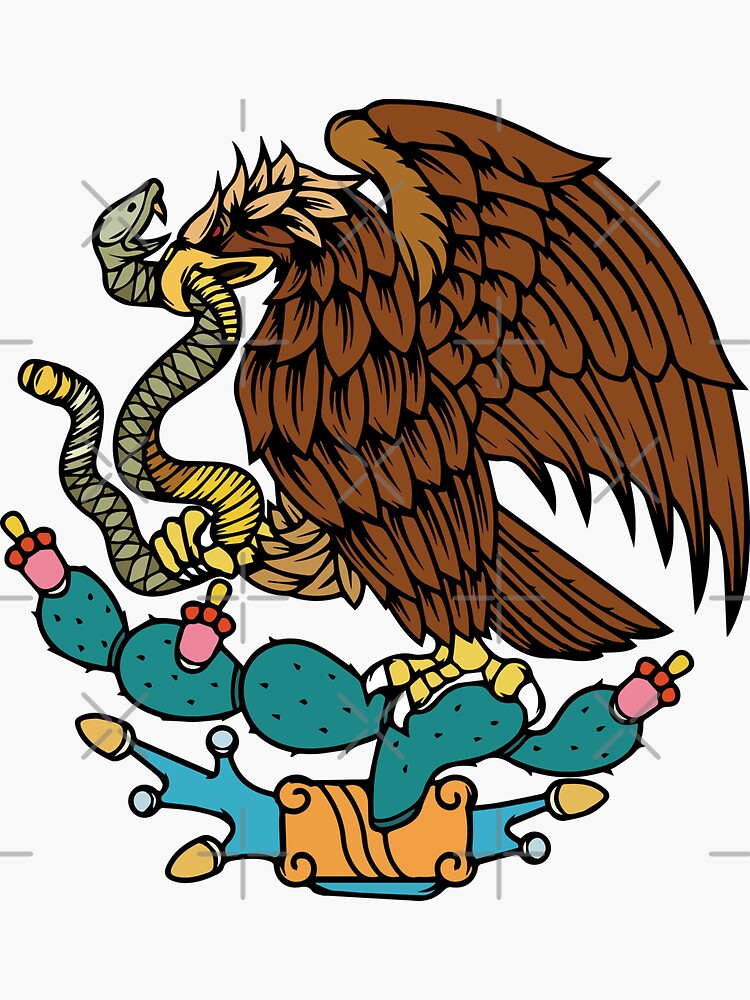 Mexican Flag Emblem Sticker for Sale by IVTtech