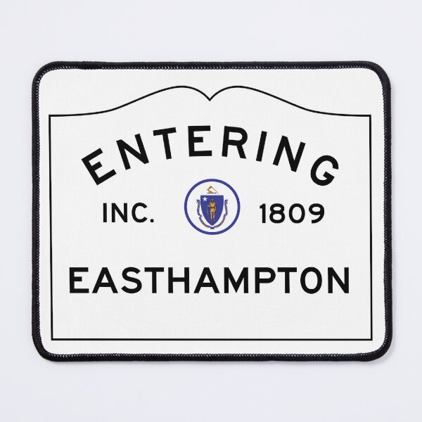 Item preview, Entering Easthampton Massachusetts - Commonwealth of Massachusetts Road Sign  designed and sold by NewNomads.