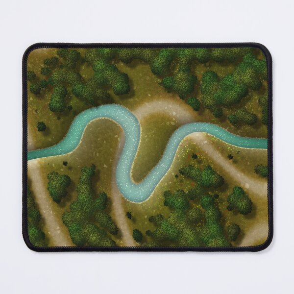 Item preview, Forest Trails and Stream 001 Battle Map for Table Top Gaming RPG Miniatures designed and sold by Paul David Wilson.
