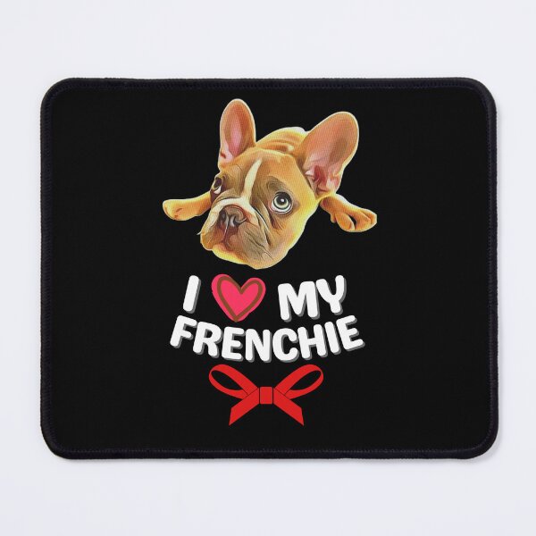 Item preview, I Love My Frenchie - Splooting Golden Brown French Bulldog Puppy Art designed and sold by Cawaiico.