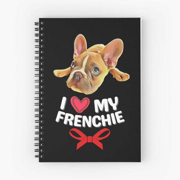 Item preview, I Love My Frenchie - Splooting Golden Brown French Bulldog Puppy Art designed and sold by Cawaiico.