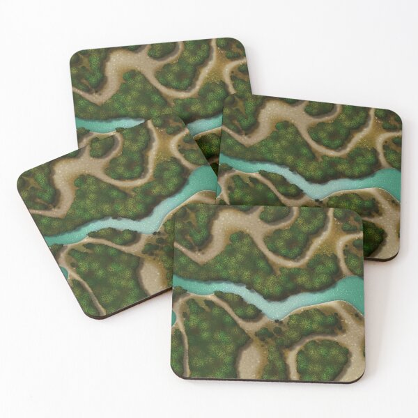 Item preview, Forest Trails and Stream 002 Battle Map for Table Top RPG Miniatures designed and sold by Paul David Wilson.