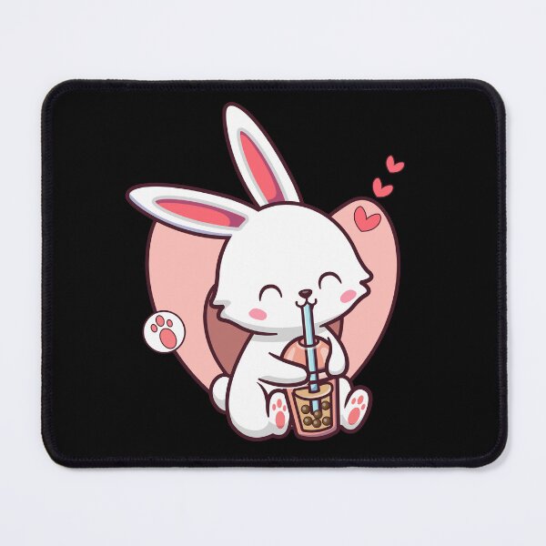 Item preview, Kawaii Easter Bunny Drinking Boba Tea Bubble Tea Anime Kawaii Neko designed and sold by CREATIVE-TEE.