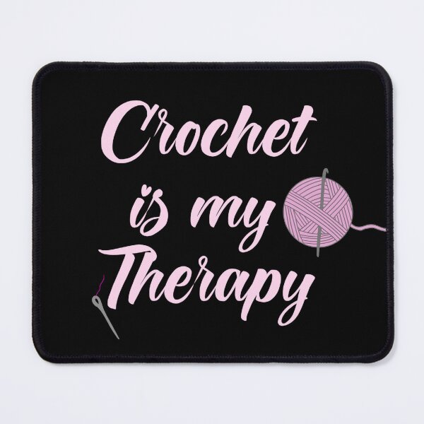 Item preview, Crochet is my therapy designed and sold by KaisPrints.
