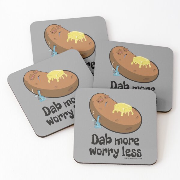 Item preview, Stoned baked potato cartoon-dab more worry less designed and sold by YomeHayin.