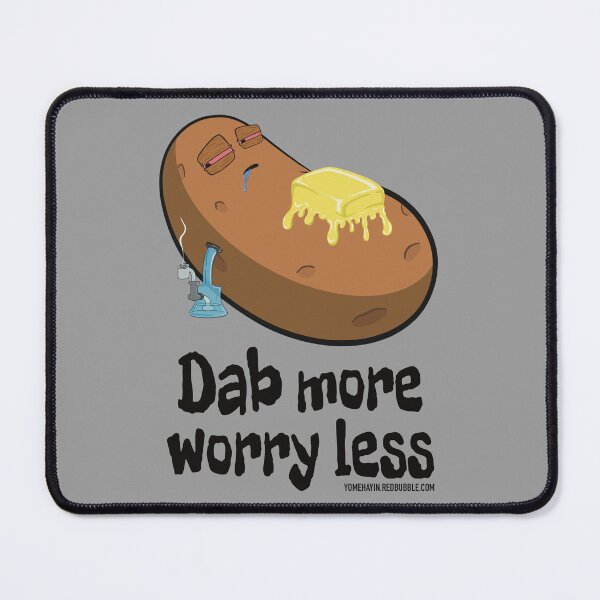 Item preview, Stoned baked potato cartoon-dab more worry less designed and sold by YomeHayin.