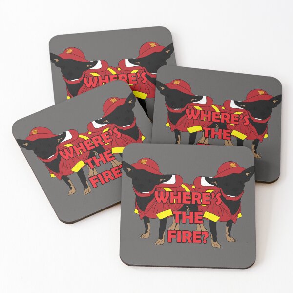 Item preview, Where's the fire?/ firefighter pug/ dog artistic design designed and sold by SamRVstore.