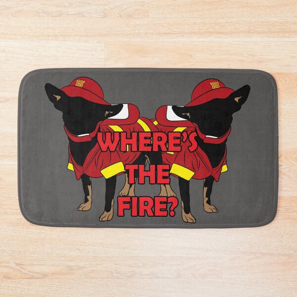 Item preview, Where's the fire?/ firefighter pug/ dog artistic design designed and sold by SamRVstore.