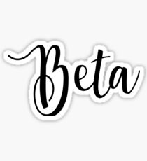 Beta Sticker
