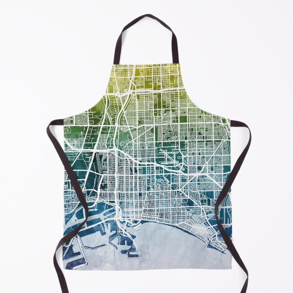 Item preview, Long Beach California City Street Map designed and sold by ArtPrints.