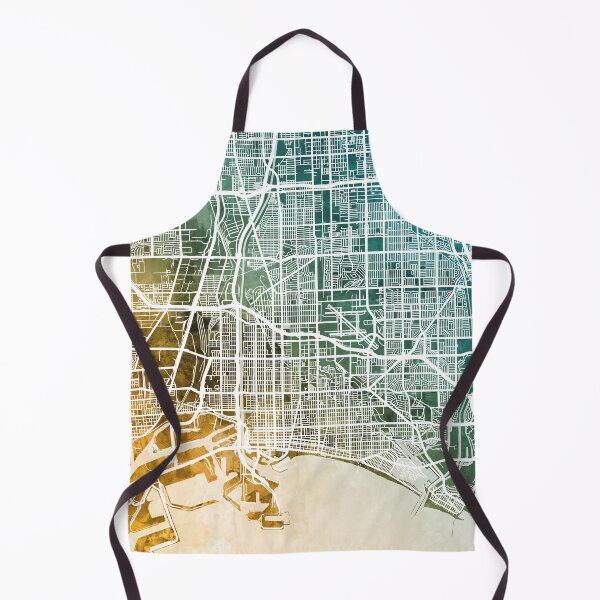Artikelvorschau, Long Beach California City Street Map entworfen und verkauft von ArtPrints.