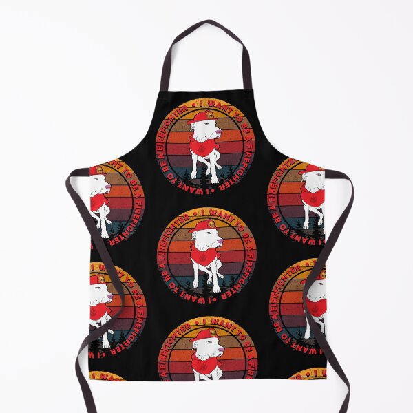 Item preview,   I want to be a firefighter/dog/artistic/sunset retro distressed design designed and sold by SamRVstore.