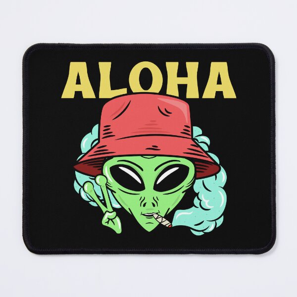 Item preview, Alien Aloha Style Surfer Tiki designed and sold by Twix ⭐⭐⭐⭐⭐.
