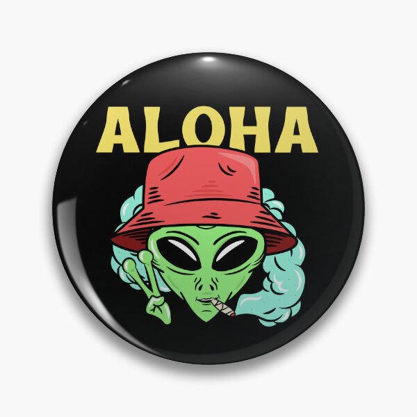 Item preview, Alien Aloha Style Surfer Tiki designed and sold by Twix ⭐⭐⭐⭐⭐.