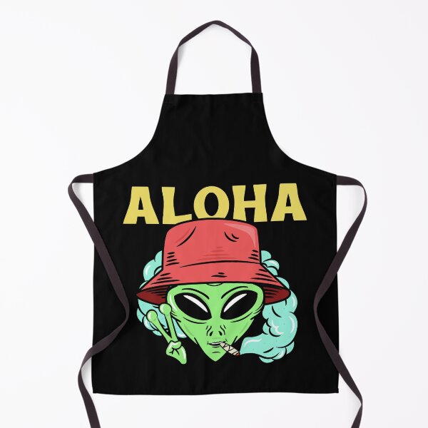 Item preview, Alien Aloha Style Surfer Tiki designed and sold by Twix ⭐⭐⭐⭐⭐.