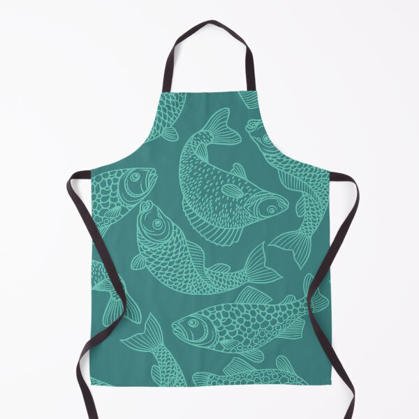 Item preview, Blue Fish Print, Something Fishy Print, Sea Creature Print, Teal Fish Design designed and sold by PinHookPrincess.
