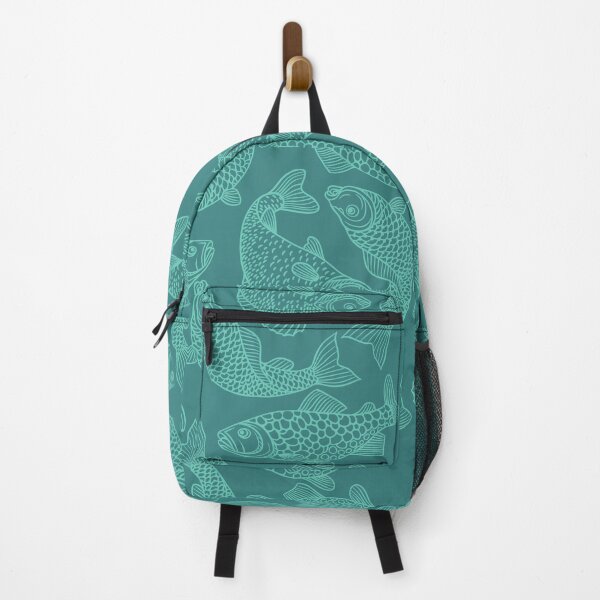 Item preview, Blue Fish Print, Something Fishy Print, Sea Creature Print, Teal Fish Design designed and sold by PinHookPrincess.