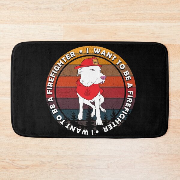 Item preview,  I want to be a firefighter/dog/artistic/sunset retro distressed design designed and sold by SamRVstore.