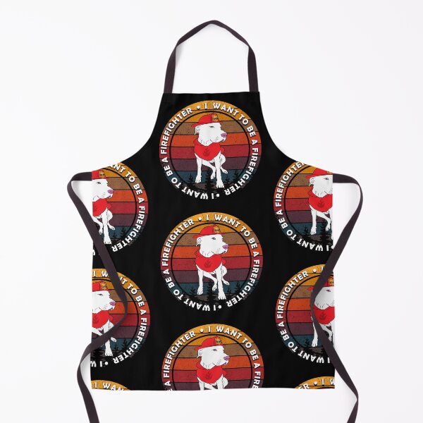 Item preview,  I want to be a firefighter/dog/artistic/sunset retro distressed design designed and sold by SamRVstore.