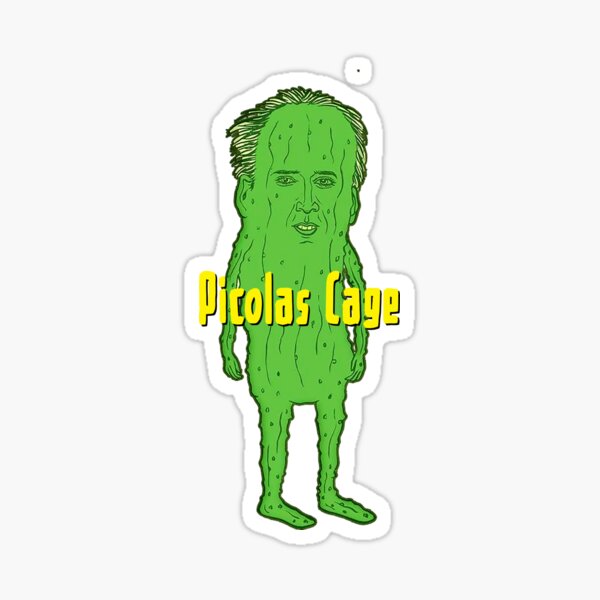 Picolas Cage sticker funny nicolas Sticker