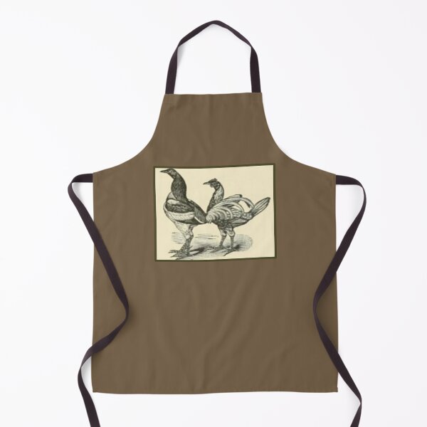 Item preview, Vintage Red Pile Game Chickens - 1800's Print designed and sold by MountMercantile.