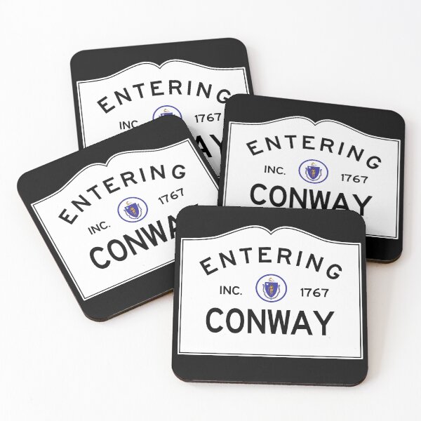 Item preview, Entering Conway Massachusetts - Commonwealth of Massachusetts Road Sign  designed and sold by NewNomads.