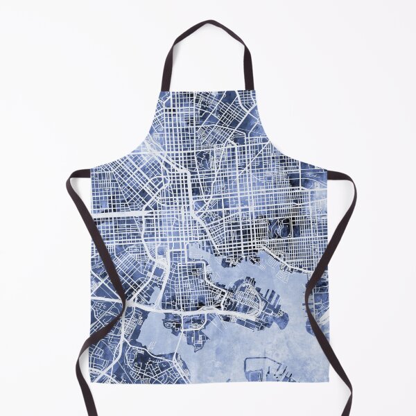 Aperçu de l'œuvre Baltimore Maryland City Street Map créée et vendue par ArtPrints.