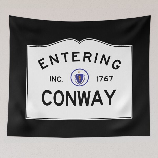 Item preview, Entering Conway Massachusetts - Commonwealth of Massachusetts Road Sign  designed and sold by NewNomads.