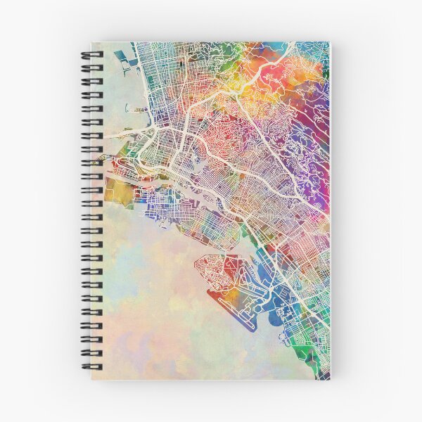 Item preview, Oakland California City Street Map designed and sold by ArtPrints.