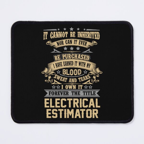 Item preview, Electrical Estimator T Shirt - Forever The Title Job Gift Item Tee designed and sold by celiagomez456.