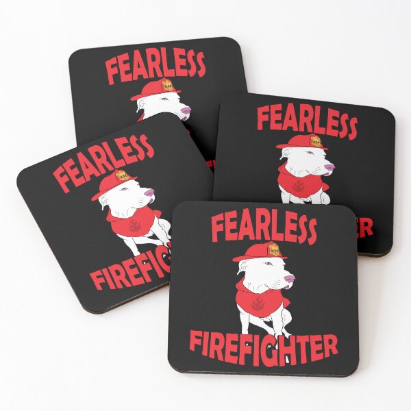 Item preview, Fearless firefighter pug/ dog artistic design designed and sold by SamRVstore.