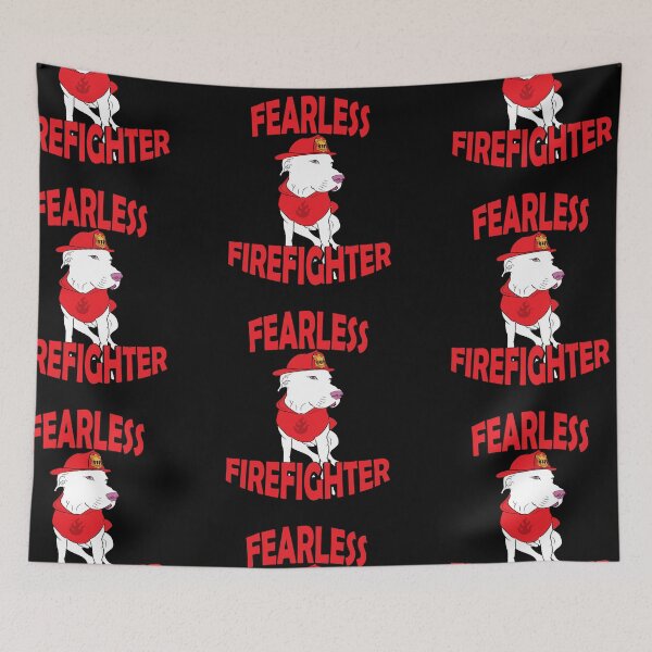Item preview, Fearless firefighter pug/ dog artistic design designed and sold by SamRVstore.