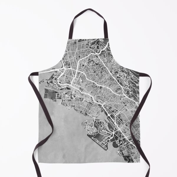 Artikelvorschau, Oakland California City Street Map entworfen und verkauft von ArtPrints.