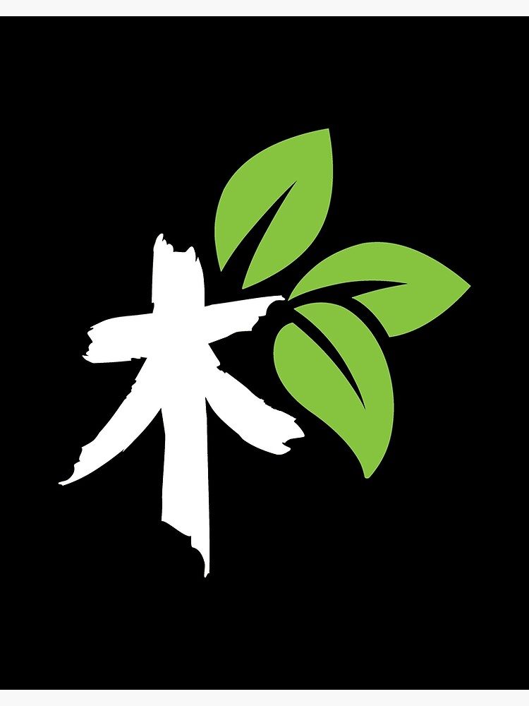 "Tree Japanese Kanji Symbol" Poster for Sale by murkyswamp Redbubble