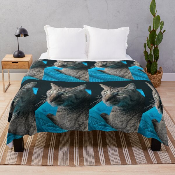 Item preview, Cute Tabby with Blanket designed and sold by Amanda1775.